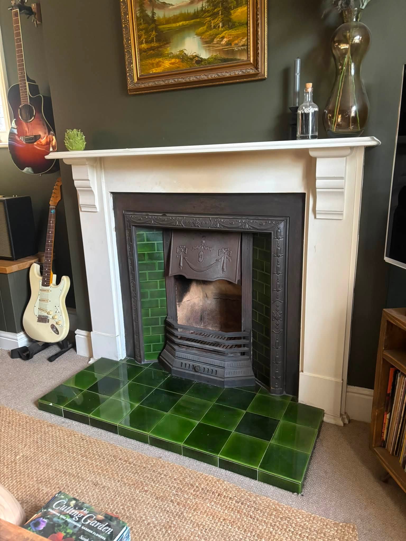 A beautiful cottage fireplace transformation